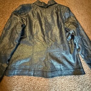 Dialogue Metallic Blue Jacket Women’s XL